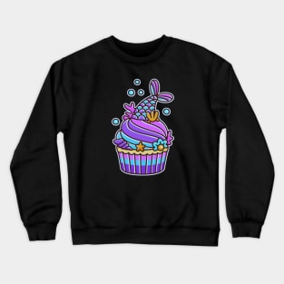 Mermaid Cupcake Shirt Design Crewneck Sweatshirt